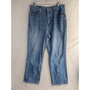 Vintage Lee Riders Jeans Womens 34x28 Buckle Back Blue Straight High Rise